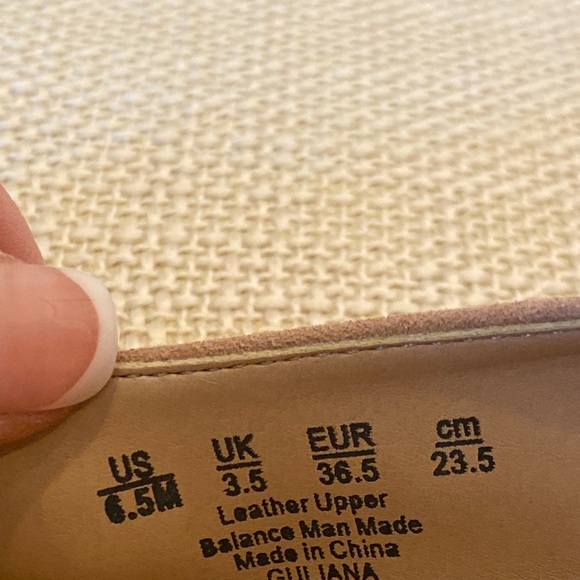 Franco Sarto Womens Blush Suede Rounded Square Toe Low Square Heel Pump/Size 6.5 - Picture 6 of 11